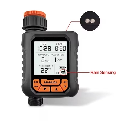 Große LCD-Anzeige Wasser Timer Wasserdichtes Zuhause Garten Bewässerung Niederschlag Timer